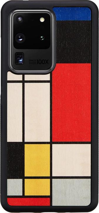 Produktbild Man.Wand &WOOD case for Galaxy S20 Ultra mondrian wood juodas (Samsung Galaxy S20 Ultra)