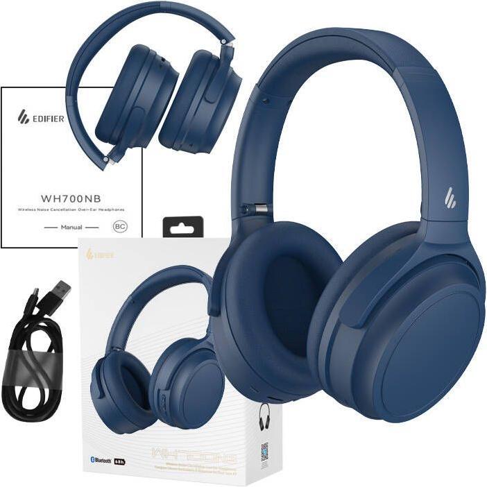 Actual product image Edifier Słuchawki bezprzewodowe WH700NB, ANC (Niebieski) (ANC, 68 h, Wireless)