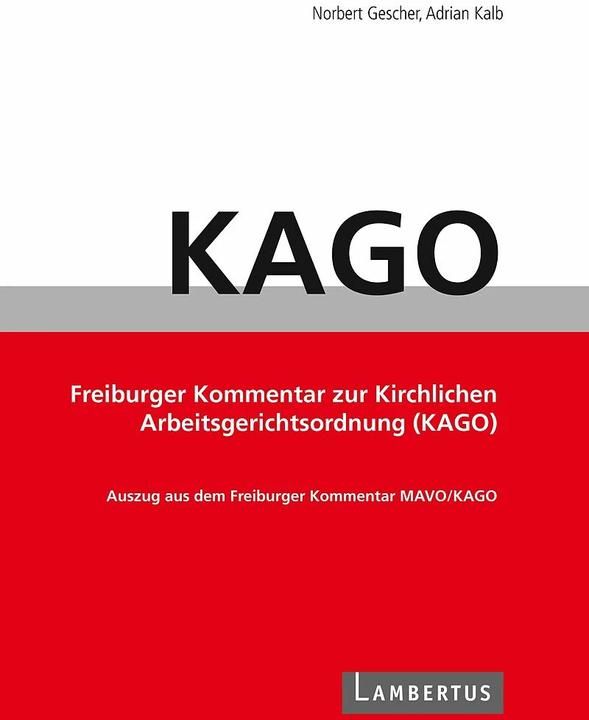 Produktbild KAGO-Kommentar (Deutsch, Norbert Gescher, Adrian Kalb, 2023)