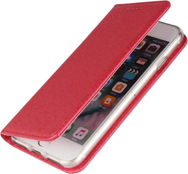 Produktbild Cover-Discount iPhone SE / 8 / 7 - Silk Texture Flip Case rot (Apple iPhone 8, Apple iPhone 7)