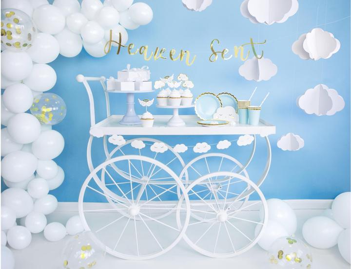 Actual product image Partydeco Garland clouds 145 x 5.5 cm, White