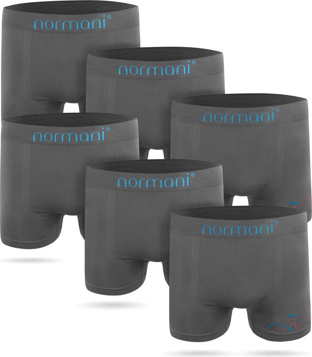 Immagine prodotto Normani Boxer da uomo in nylon in microfibra in 6 pezzi (XL, confezione da 6)