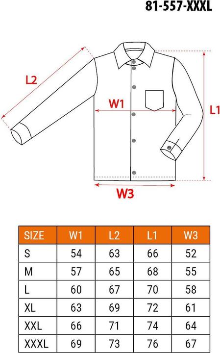 Nährwerte und Zutaten Neo Arbeitsjacke (Denim-isolierte Jeansjacke, Grösse XXXL) (3XL)