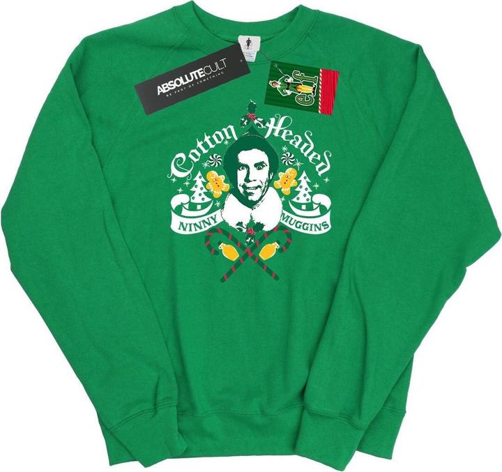 Actual product image Elf Womens/Ladies Headed Ninny Muggins Sweatshirt (M)
