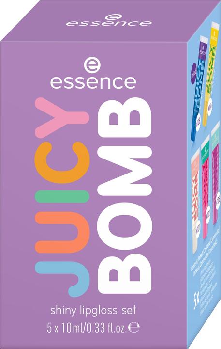 essence Juicy Bomb Set (106 Mellow Mango, 101 Lovely Litchi, 102 Witty Watermelon, 105 Bouncy Bubblegum)