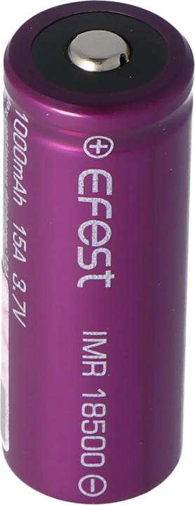 Efest Akku Purple IMR18500 - (Button Top, ungeschützt) (1 Stk., 18500, 1000 mAh)
