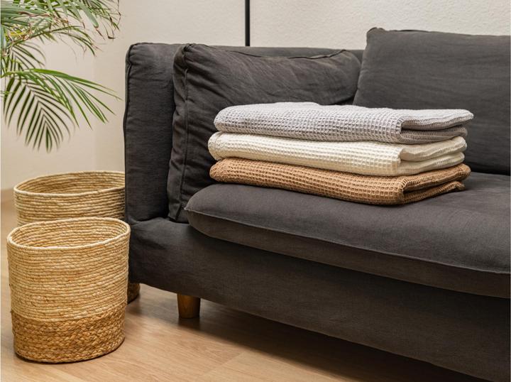 Image du produit Cocon Couverture en coton 150 x 200 cm, taupe (150 x 200 cm)