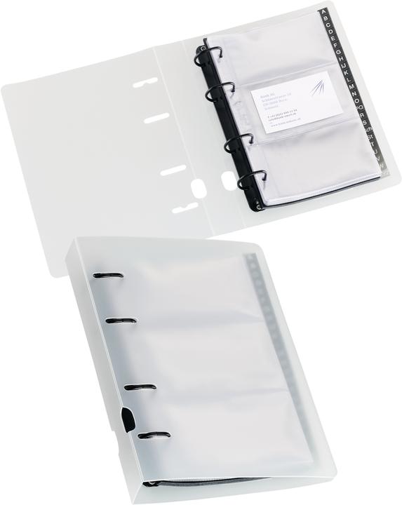 Actual product image Kolma Show book Visit 12.5x21 cm 4 rings filling height 2.5 cm colourless (125 x 210 mm, 35 mm, 1 Piece)
