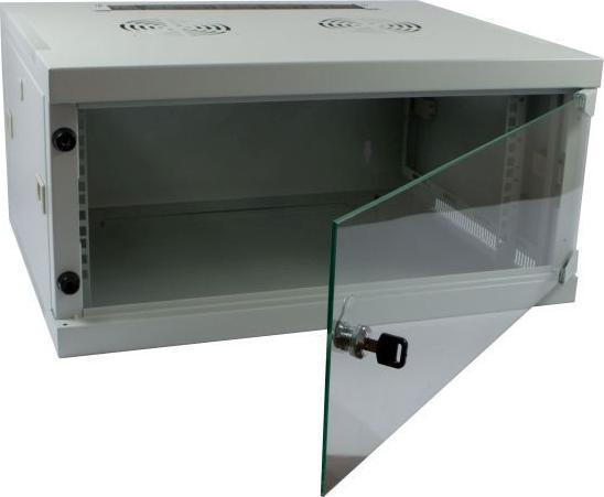 Produktbild Allnet 19 Wandgehäuse 4HE B541 / T445mm 1-teilig *lichtgrau* SMQ-Serie (4 HE, 19 Zoll Rack)