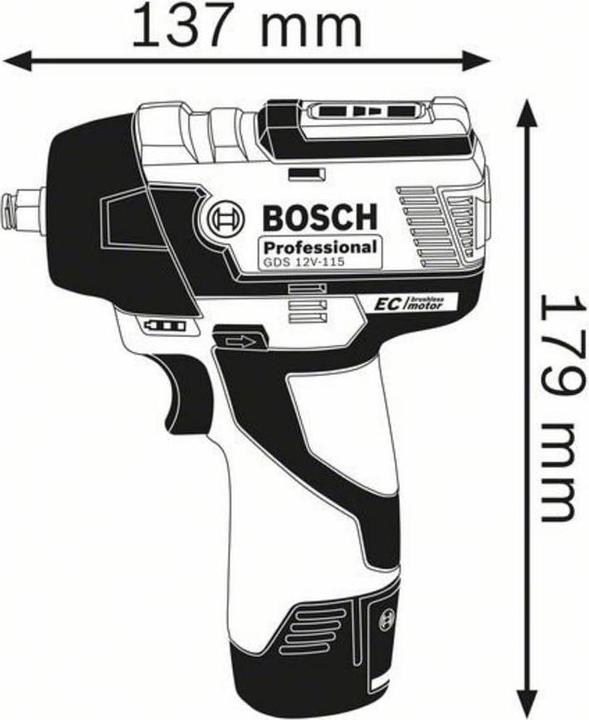 Produktbild Bosch Professional Gds 12v-115 (Akkubetrieb)