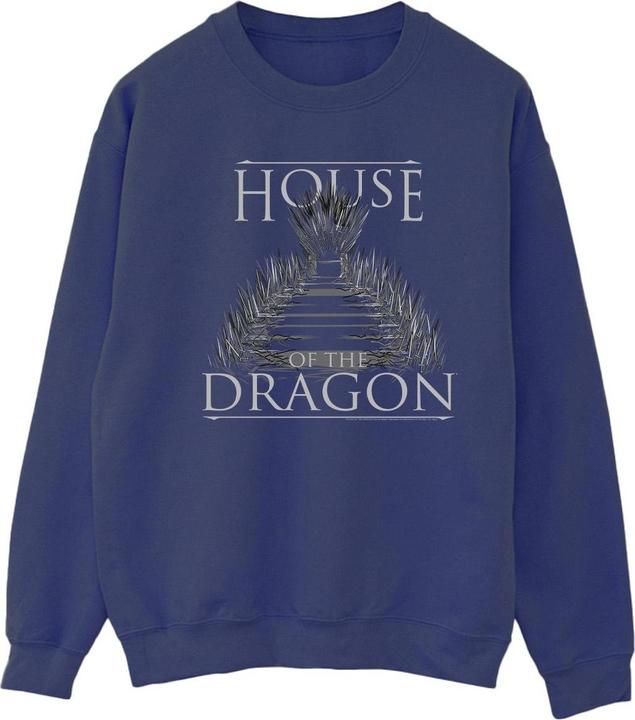 Actual product image Game of Thrones Womens/Ladies Throne Text Sweatshirt (L)