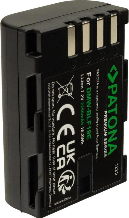 Immagine prodotto Patona Batteria Premium Panasonic DMW-BLF19E Panasonic DMW-BLF19E (Batteria della fotocamera)