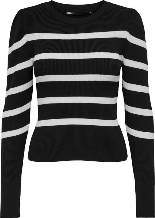 Only Körperbetonter Puffärmel- Pullover
