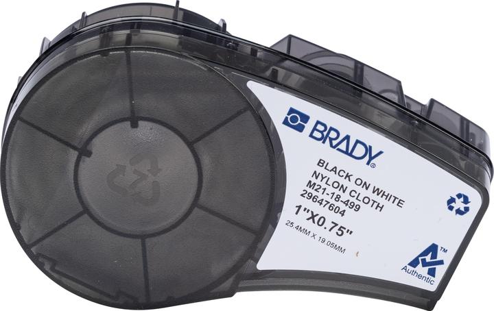 Actual product image Brady Nylon fabric labels for the M210 and M211 portable label printers