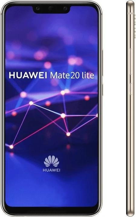 Huawei Mate 20 Lite (64 GB, Platinum Gold, 6.30", Hybrid Dual SIM, 20 Mpx, 4G)