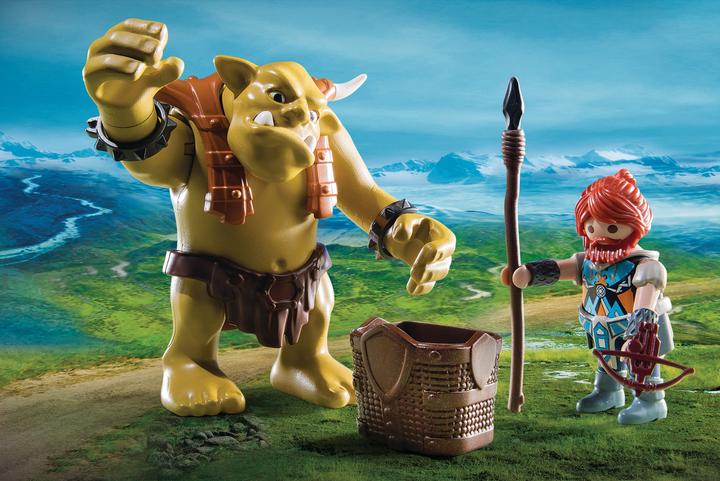 Produktbild Playmobil Knights Riesentroll mit Zwergenrucksack (9343)