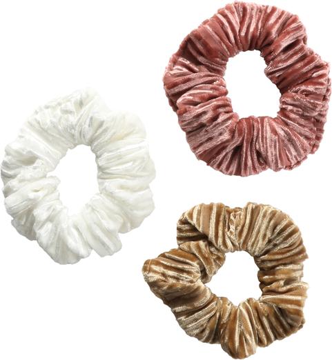 Produktbild Trisa Fashion Scrunchy Offwhite, Rosa, Beige 3 Stk. (Haargummi)