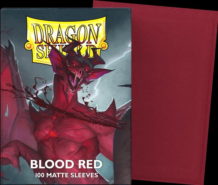 Actual product image Arcane Tinman Standard Sleeves - Matte Blood Red 'Simurag' (100 Units)