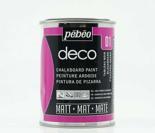 Actual product image Pebeo Deco Chalkboard Blackboard (Deco blackboard paint blackboard, 250 ml)