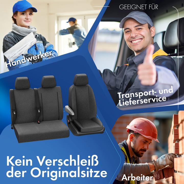 Image du produit Walser Housses de siège pour Mercedes Sprinter et VW Crafter, ES et DB avant en polyester BJ 05/2006 -