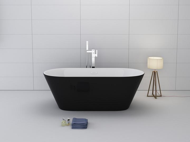 Immagine prodotto Jet-Line Vasca da bagno LAUSANNE II nera (170 cm, 80 cm)