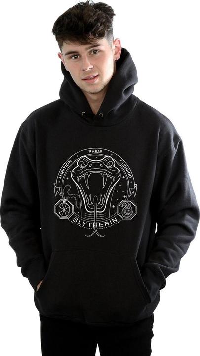 Actual product image Mens Slytherin Seal Hoodie (M)