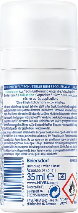 Actual product image NIVEA Dry Active (Spray, 35 ml)