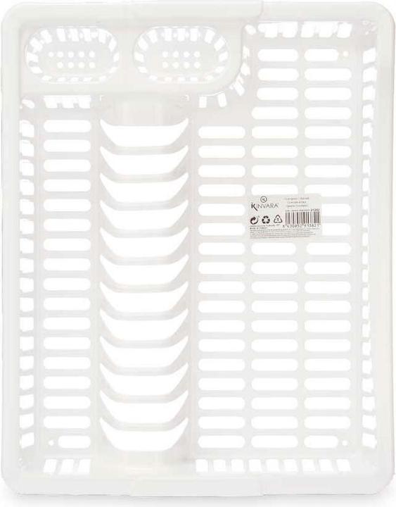 Image du produit Kinvara Abtropfsieb für die Spüle Weiss Kunststoff 45,5 x 8 x 36,5 cm (12 Stück) (45.50 cm)