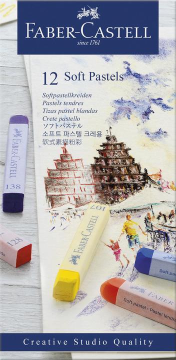 Image du produit Faber-Castell Pastels doux STUDIO (Multicolore, 12 x)