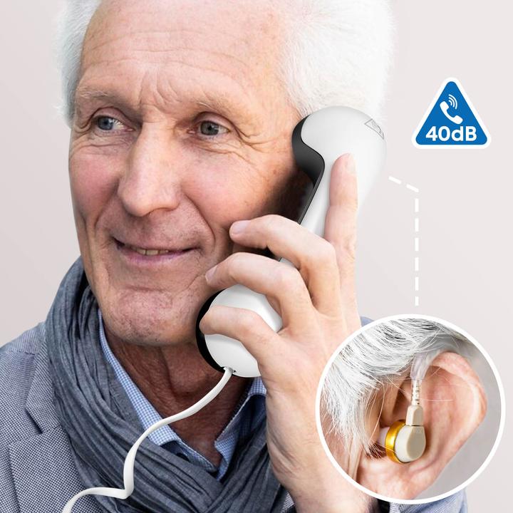 Actual product image Geemarc AmpliPOWER 40 hearing impaired telephone (white)