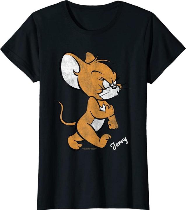 Actual product image Tom & Jerry Womens/Ladies Angry Mouse Cotton T-Shirt (L)