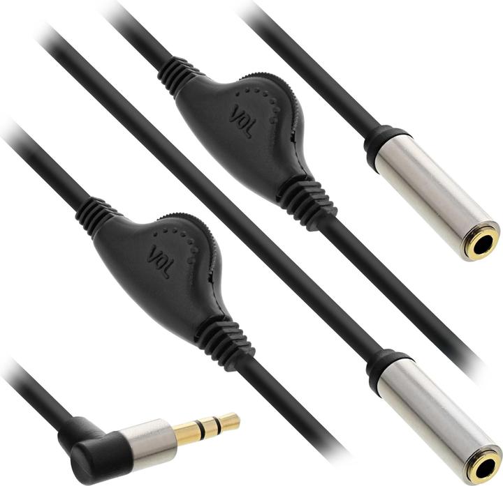 InLine Slim Audio Y-Kabel Klinke 3 (0.25 m, 3.5mm Klinke (AUX))