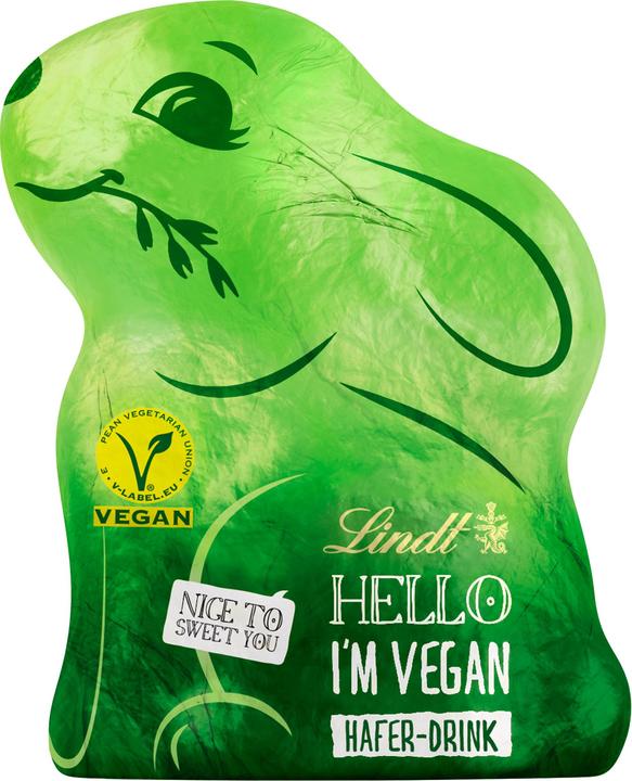 Lindt Ciao coniglietto vegano con bevanda all'avena Pasqua (80 g)