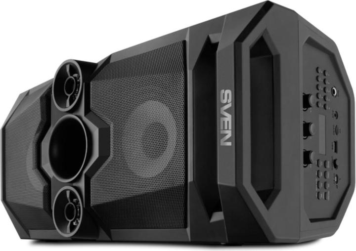 Productafbeelding Sven Luidspreker PS-650, juodas, uitgangsvermogen 2x25W (RMS), TWS, Bluetooth, FM, USB, Micro SD (10 h, Oplaadbare batterij)