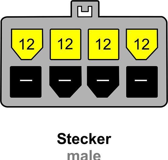 Produktbild Delock Kabel Stromversorgung 4Pol auf 8Pol Mini