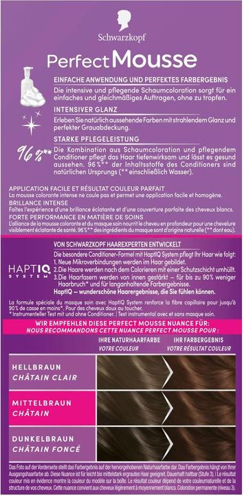 Immagine prodotto Schwarzkopf Perfect Mousse Mousse perfetta (465 Marrone cioccolato)