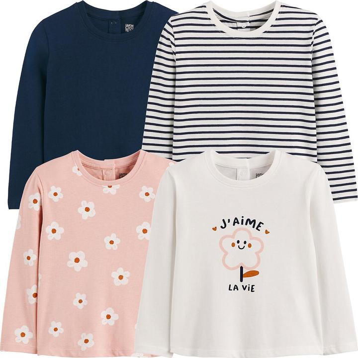 La Redoute Collections 4er-Pack langärmelige Shirts (86)