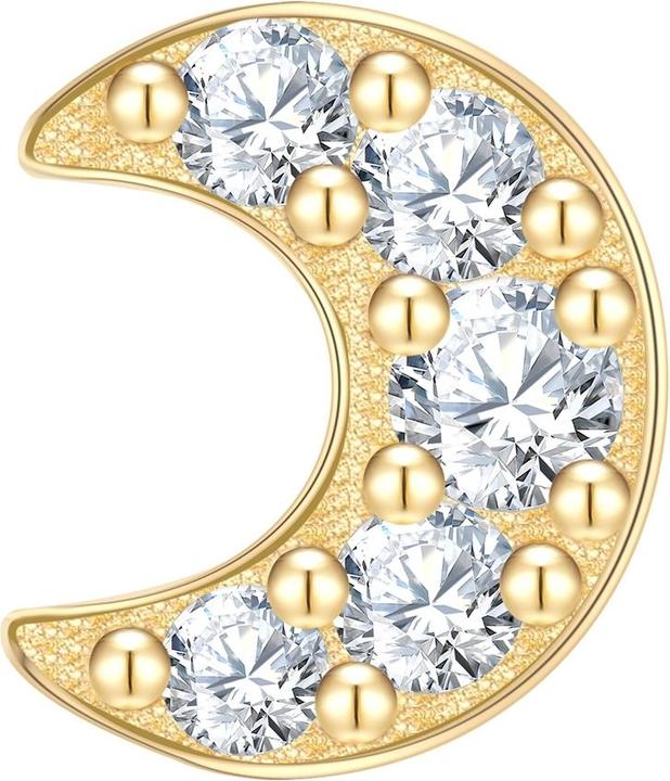 Produktbild Glanzstücke München Damen Ohrstecker Mond Sterling Silber - 37406 (Sterling Silber)