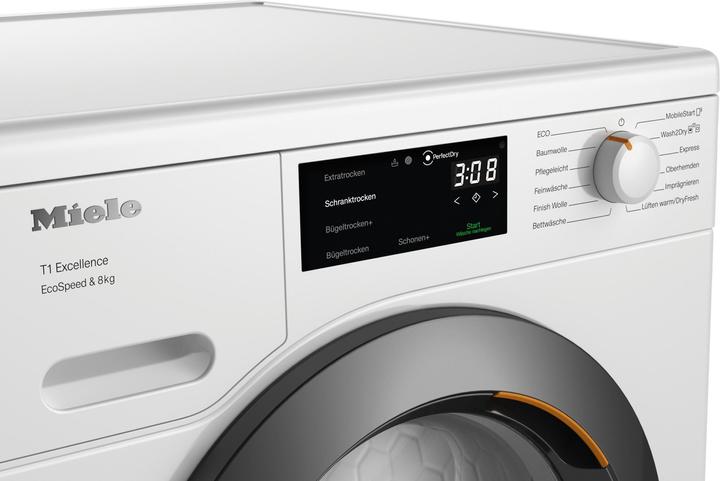 Produktbild Miele Wärmepumpen-Trockner TEC645WP EcoSpeed&8kg (8 kg, Links)