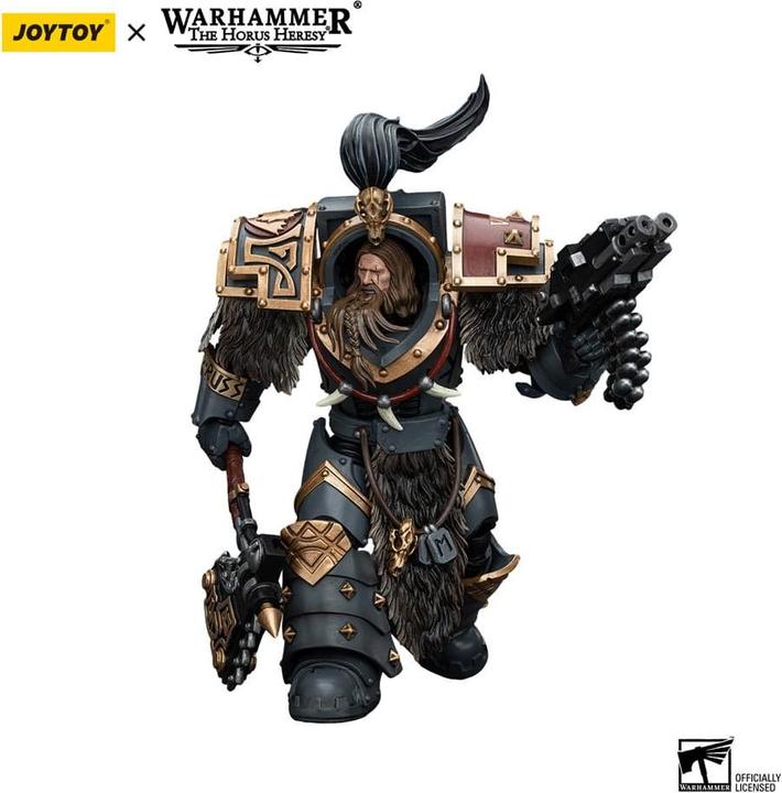 Actual product image Joy Toy Warhammer The Horus Heresy Action Figure 1/18 Space Wolves Varagyr Wolf Guard Squad Varagyr
