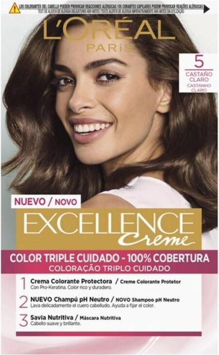 L'Oréal Paris EXCELLENCE cream ink #5-castaño claro (5-castaño claro)