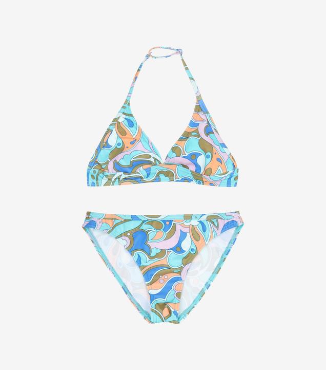 Olaian Bikini-Set Surfen Mädchen Tali geblümt/mehrfarbig (140)
