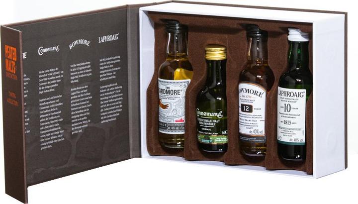 Actual product image Beam Suntory Peated Malts of Distinction Tasting Selection Set 40% Vol. 4x0,05l (Single Malt)