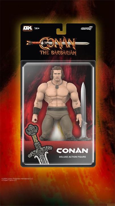 Actual product image Super7 Conan the Barbarian 1982 Deluxe Action Figure Conan Iconic Pose 18 cm