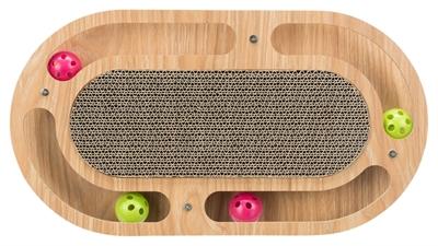 Image du produit Trixie Tableau à gratter avec cadre en bois (Jouet à balle chat)
