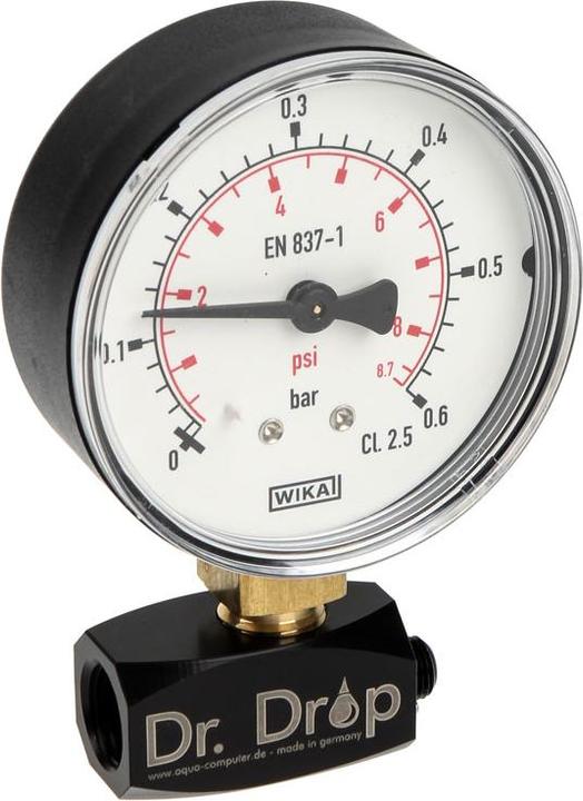 Actual product image Aqua Computer Dr. Drop pressure tester including air pump