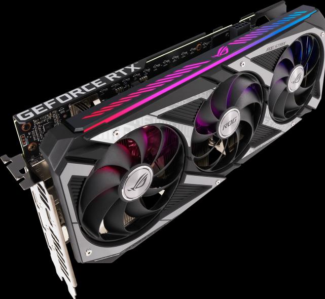 Actual product image ASUS ROG Strix GeForce RTX 3050 OC 8GB GDDR6 3xDP 1.4a 2xHDMI 2.1 (8 GB)