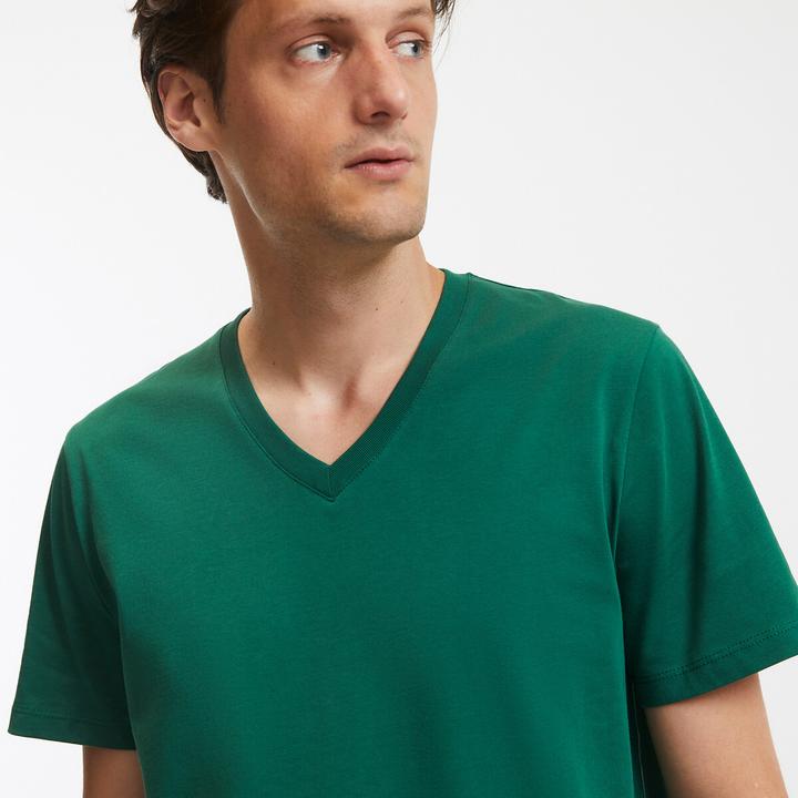 Image du produit La Redoute Collections T-shirt avec col en V (3XL)