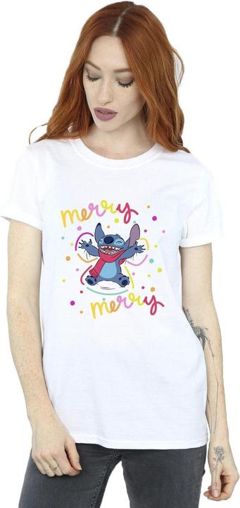 Image du produit Disney - T-shirt LILO & STITCH MERRY RAINBOW - Femme (4XL)