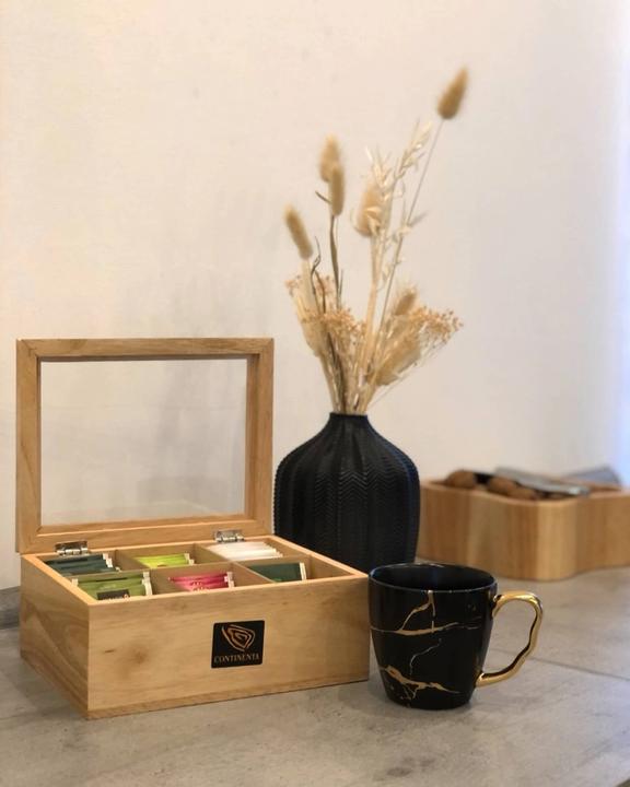 Image du produit Continenta Boîte de sachets de thé en bois dur